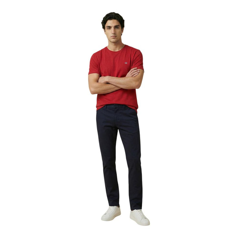 Gant Red Cotton T-Shirt - Regular Fit Short Sleeve