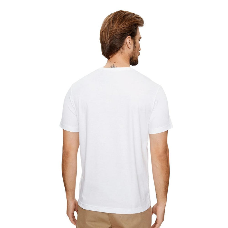 Gant White Cotton T-Shirt for Men - Regular Fit