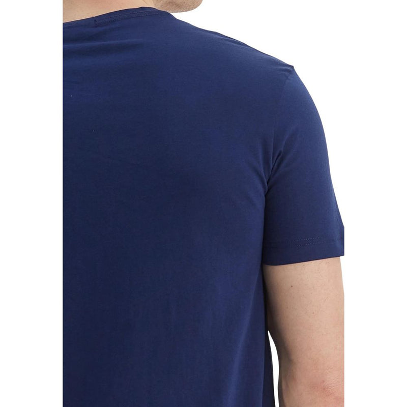 Gant Blue Cotton T-Shirt - Regular Fit for Men