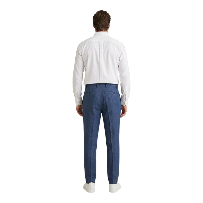 Borghese PSE579GR Blue Linen Casual Pants for Men