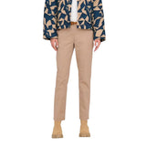 Jacqueline De Yong Beige Cotton Chino Pants