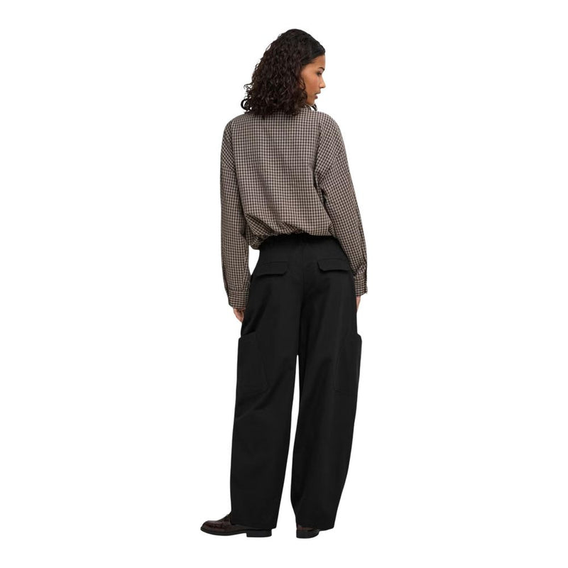 Jacqueline De Yong Jdygeo Mw Black Cotton Cargo Pants