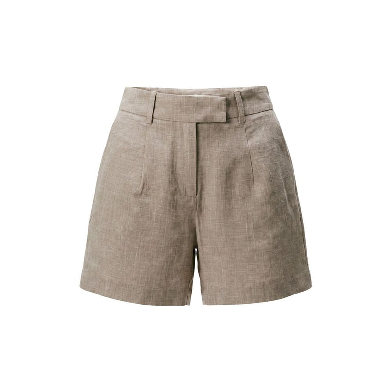 Only Onllinda Beige Recycled Polyester Bermuda Shorts for Women
