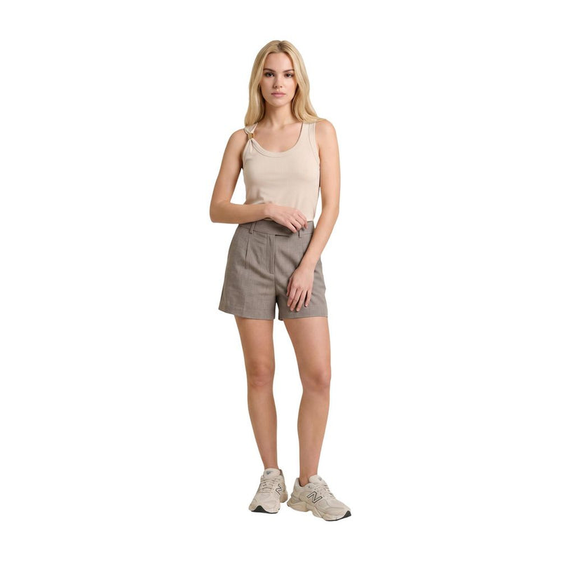 Only Onllinda Beige Recycled Polyester Bermuda Shorts for Women