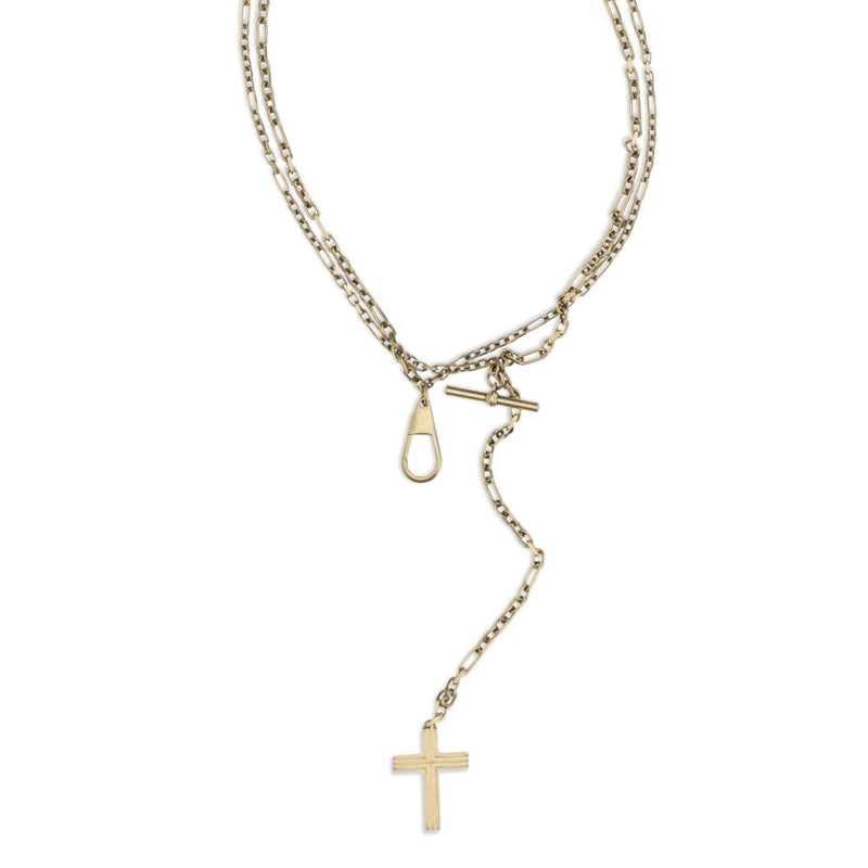 Khaite Gold Brass Keychain - Elegant Wallet Chain