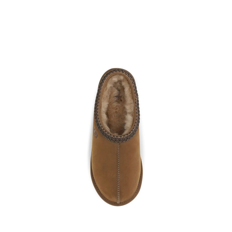 UGG Brown Nubuck Leather Clogs - Tasman II