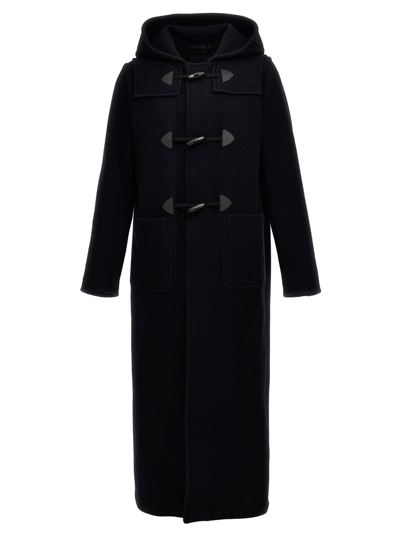 Prada Blue Wool Montgomery Coat for Men - IT56 | XL
