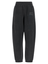 T BY ALEXANDER WANG Black Cotton Joggers (Workout Pants)