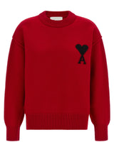 Ami Paris Red Wool Cardigan