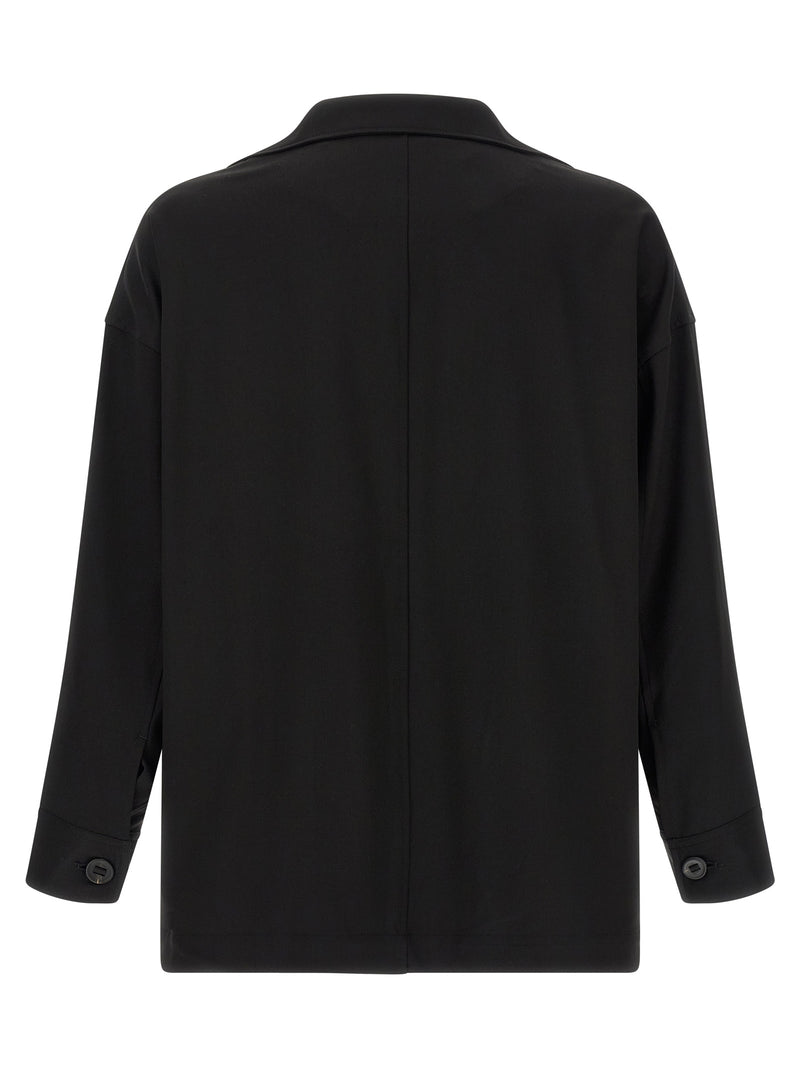 Y-3 Black Wool Blazer - Avant-Garde Urban Elegance
