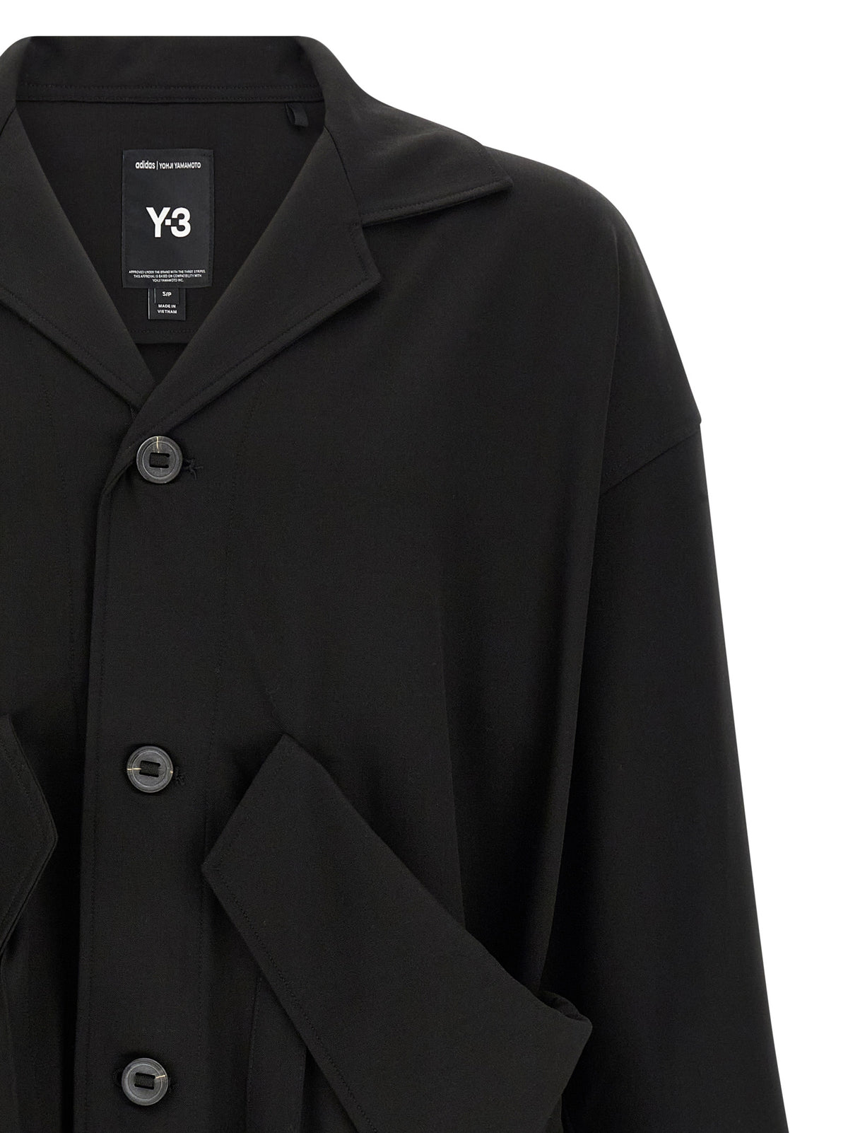 Y-3 Black Wool Blazer