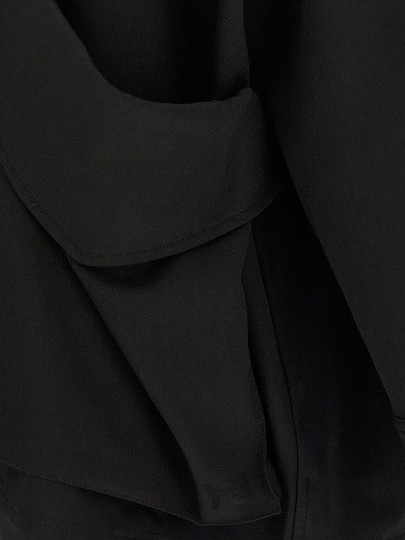 Y-3 Black Wool Blazer - Avant-Garde Urban Elegance