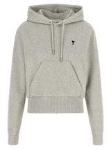 Ami Paris Gray Cotton Sweatshirt