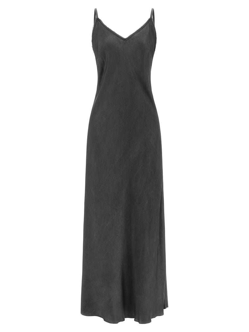PINKO Viper Black Viscose Long Dress for Women