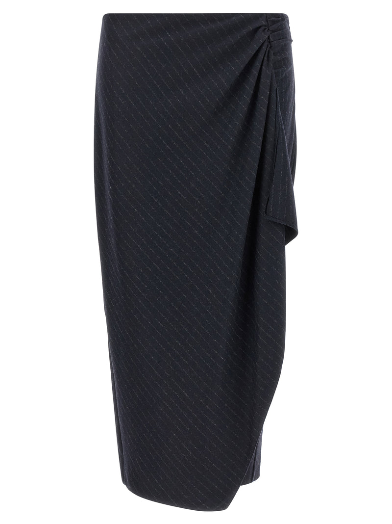 PINKO Capena Blue Polyester Mini Skirt