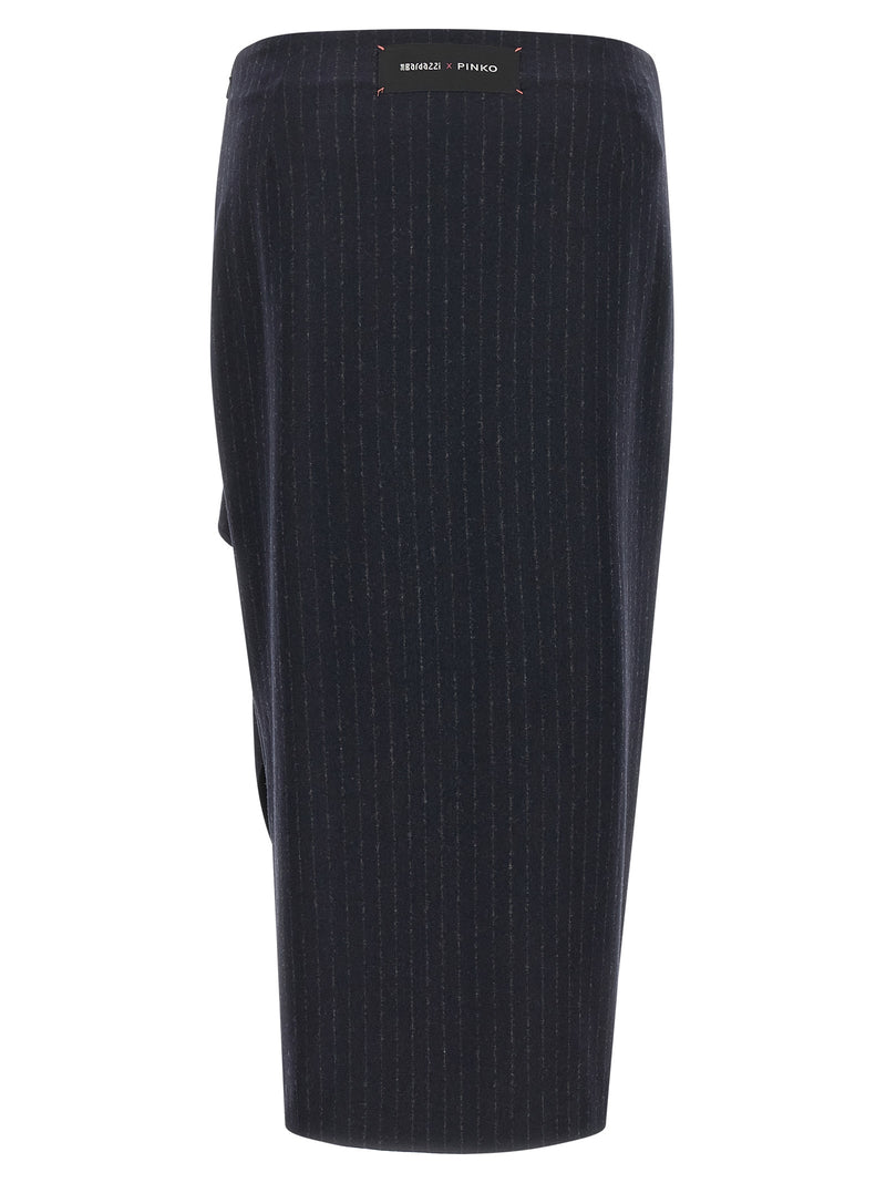 PINKO Capena Blue Polyester Mini Skirt