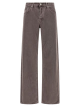 Agolde Purple Cotton Relaxed Fit Jeans