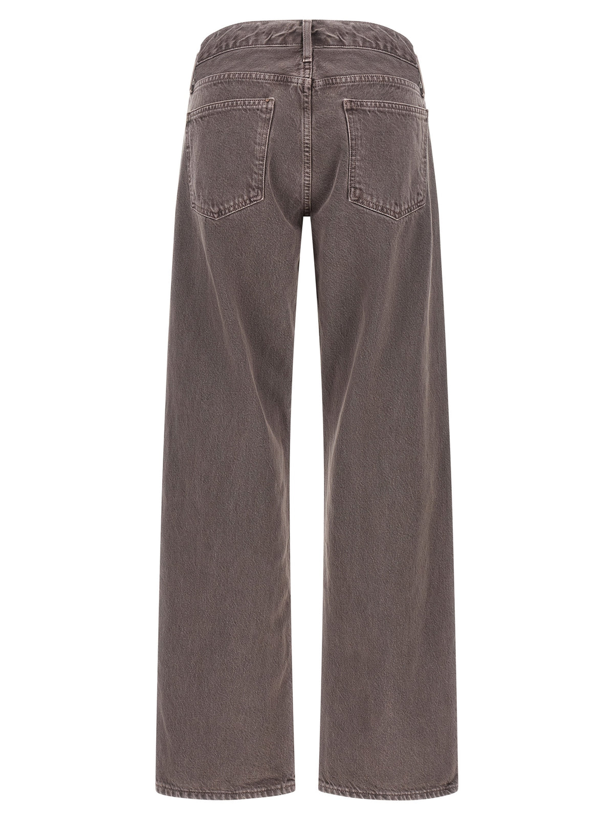 Agolde Purple Cotton Relaxed Fit Jeans