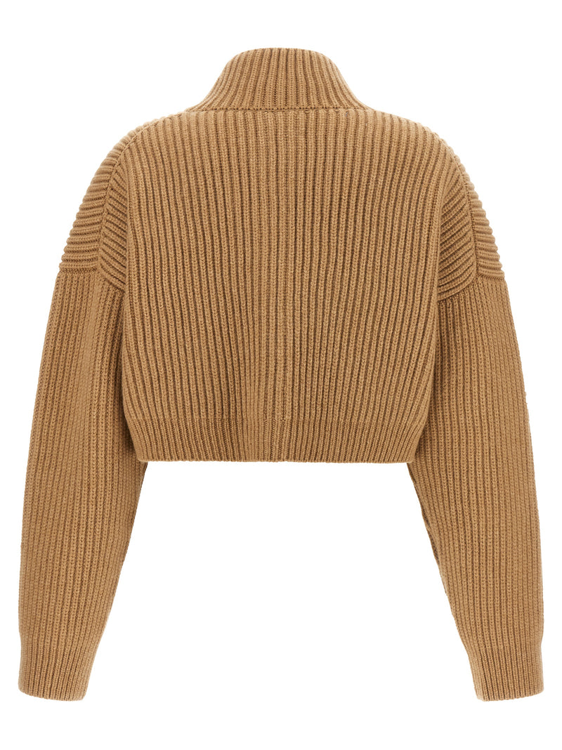 Khaite Eita Beige Cashmere Cardigan