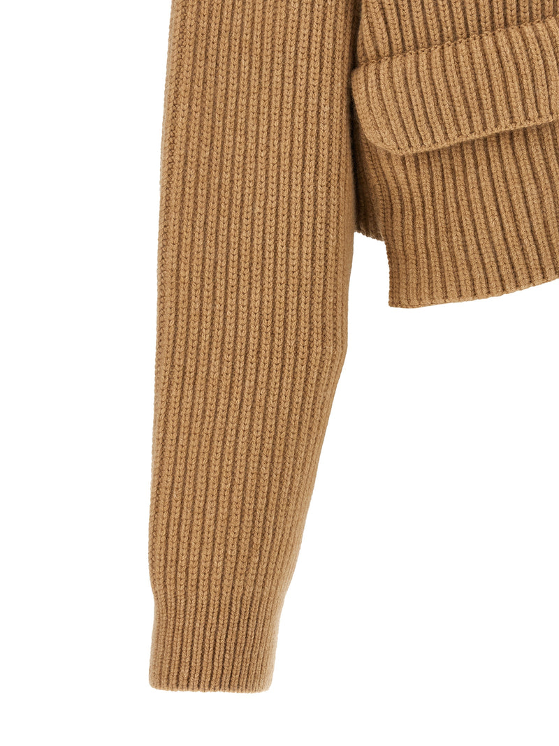 Khaite Eita Beige Cashmere Cardigan