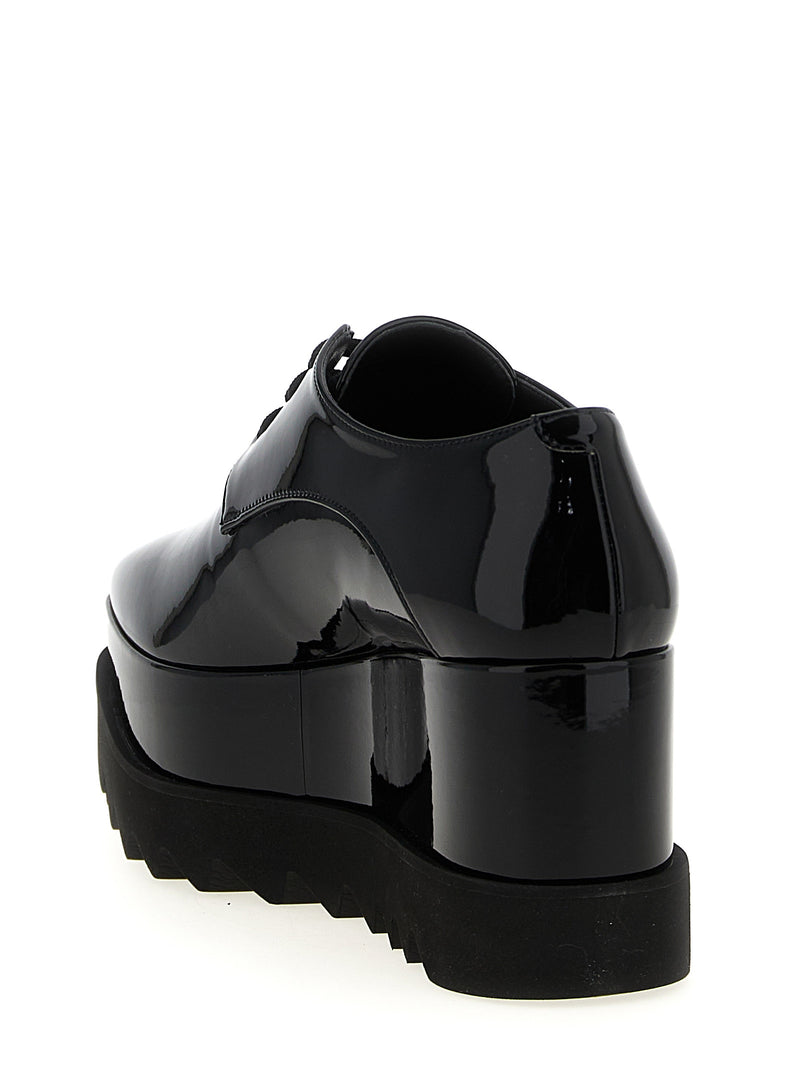 Stella McCartney Monochrome Elyse Black Wedge Sandals
