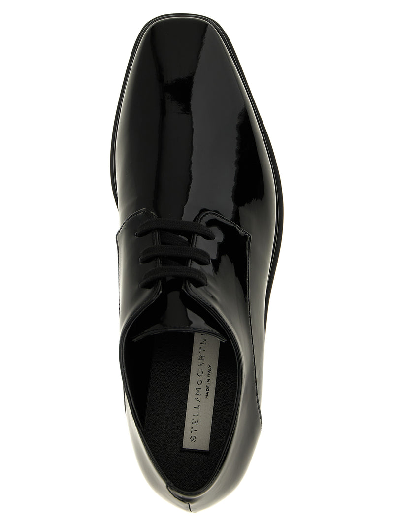 Stella McCartney Monochrome Elyse Black Wedge Sandals