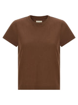 Khaite Brown Cotton T-Shirt