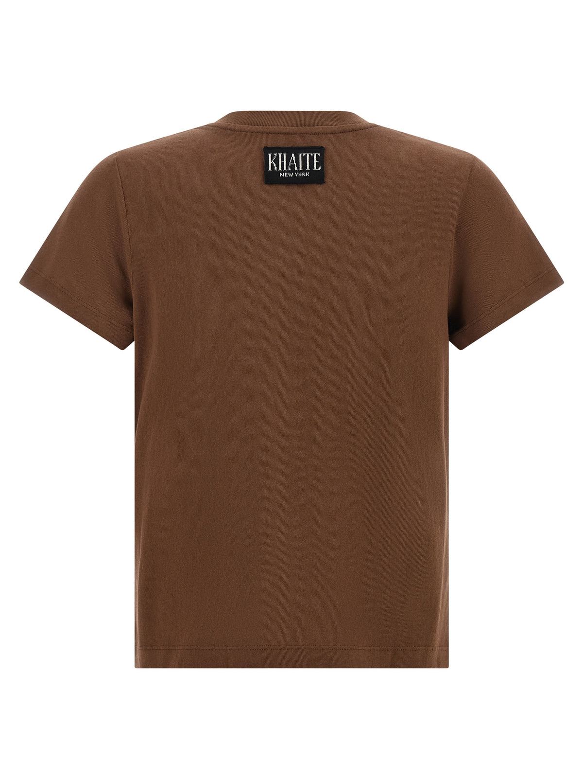 Khaite Brown Cotton T-Shirt