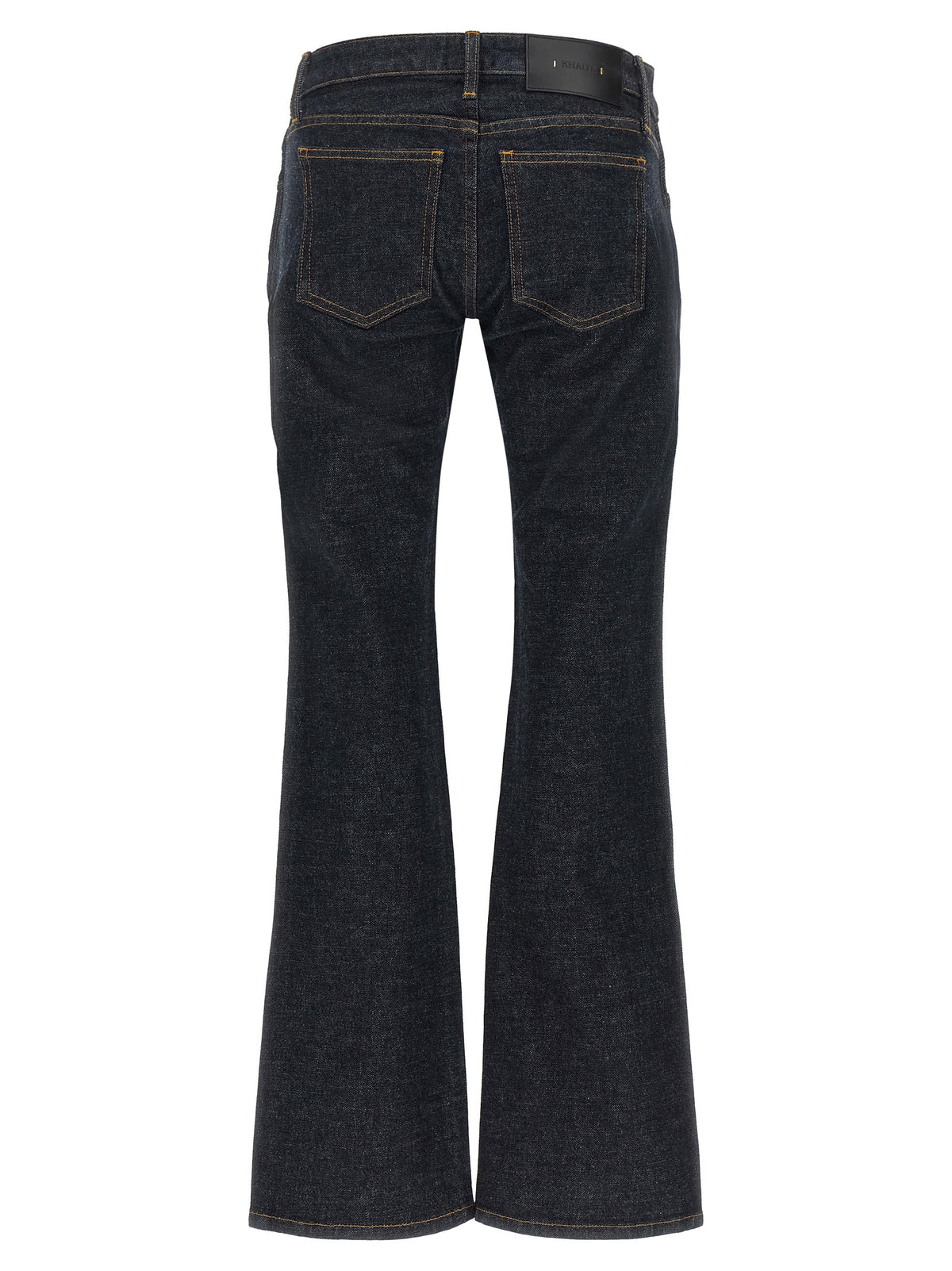 Khaite Blue Cotton Flared Jeans