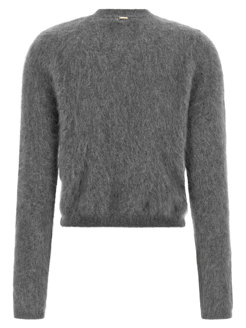 Twinset Gray Wool Cardigan - Luxurious Knitwear for Women