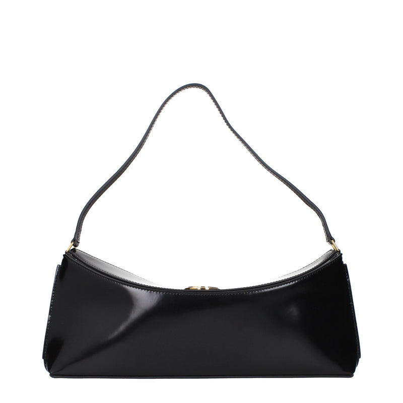 Jacquemus Black Leather Shoulder Bag - Stylish & Versatile