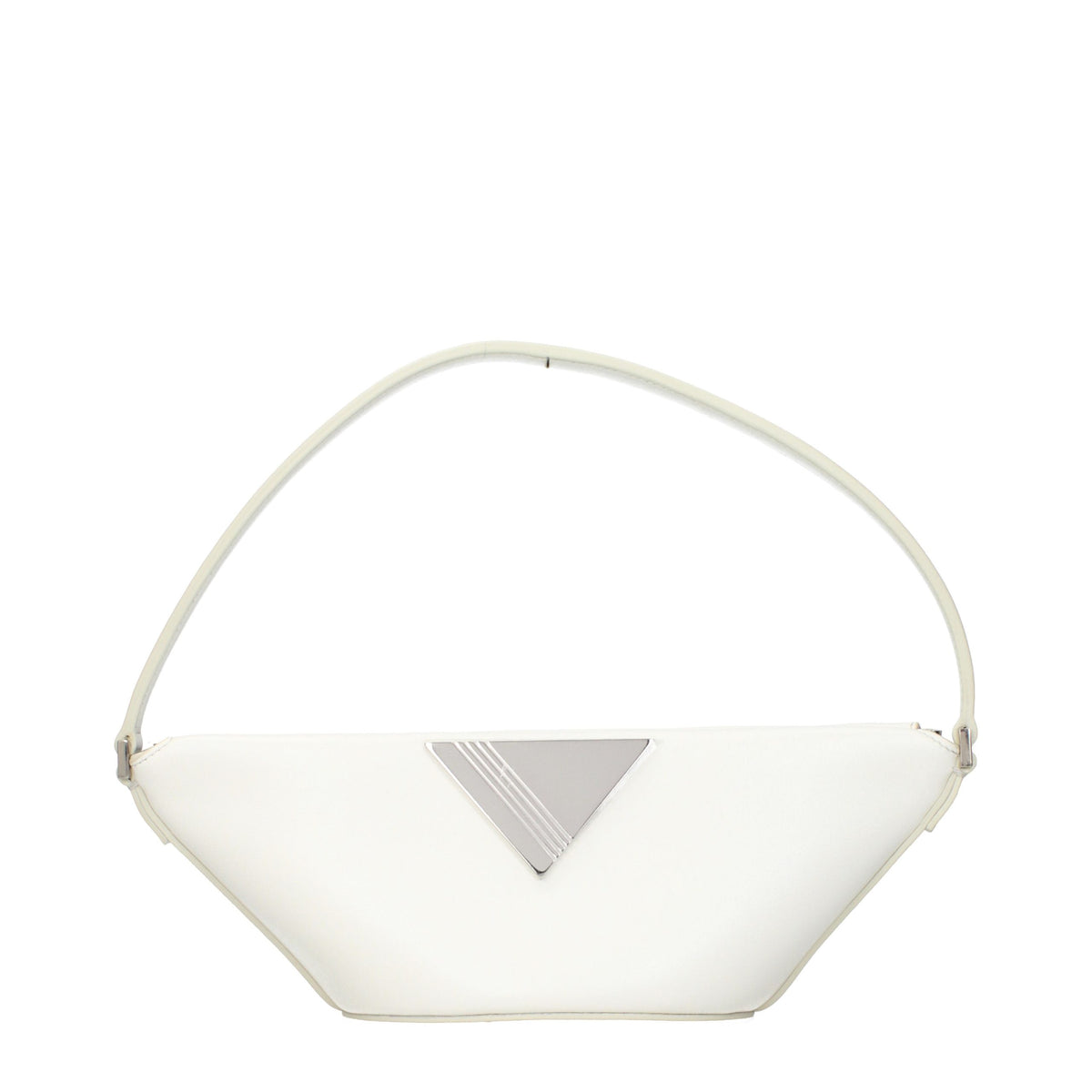 The Attico White Leather Handbag