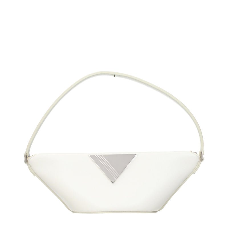 The Attico White Leather Handbag - Stylish and Elegant