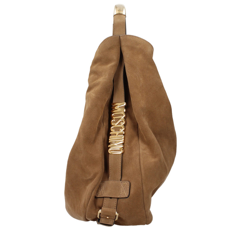 Moschino Brown Leather Shoulder Bag - Vintage Style