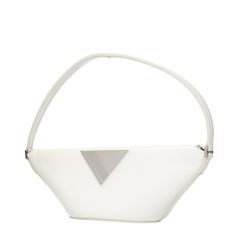 The Attico White Leather Handbag - Stylish and Elegant