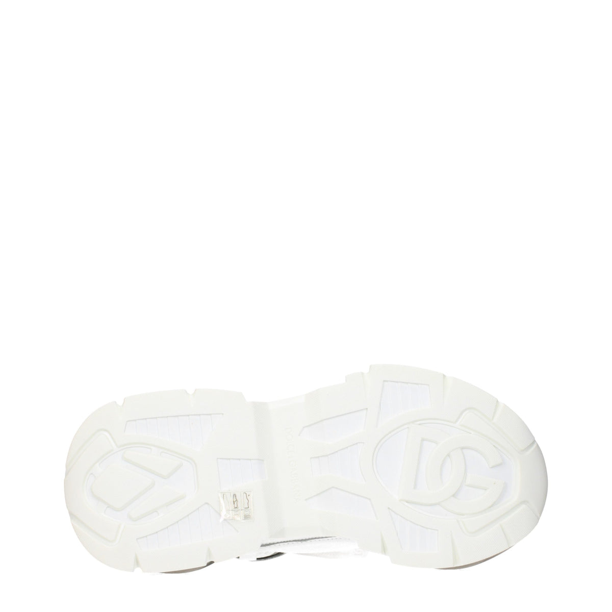 Dolce & Gabbana White Fabric Athletic Sneakers