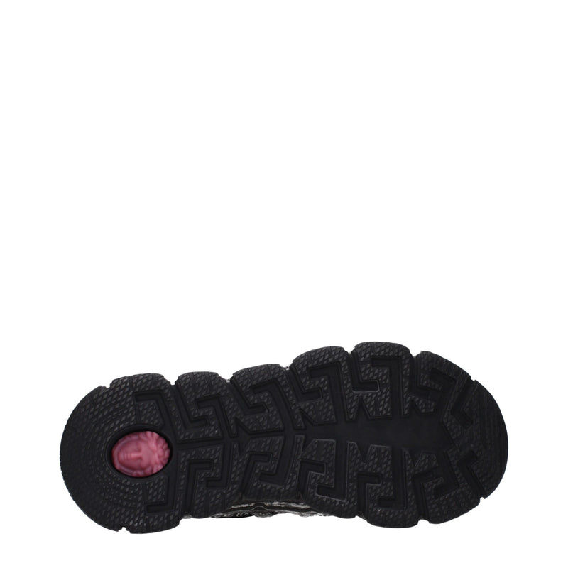 Versace Black Fabric Athletic Sneakers for Men