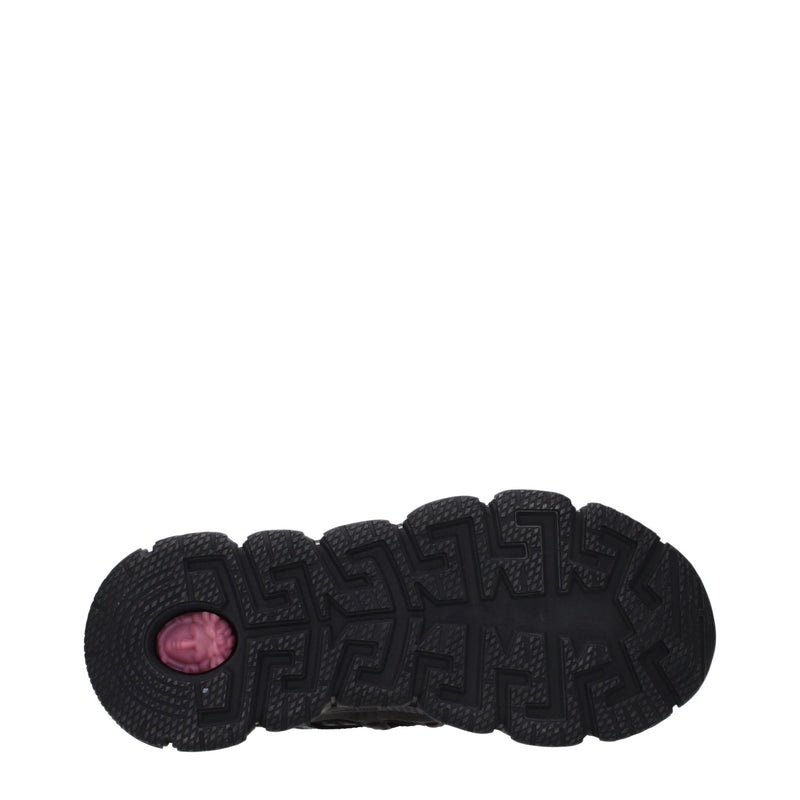 Versace Black Fabric Athletic Sneakers for Men
