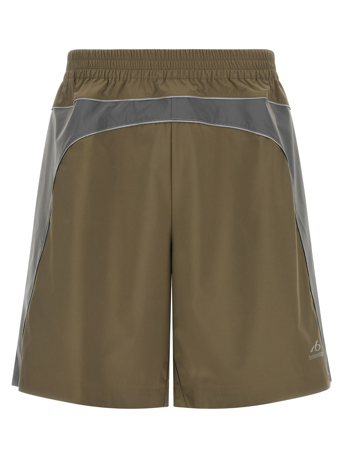 Balenciaga Gray Polyester Bermuda Shorts