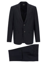 ZEGNA Blue Wool Two-Piece Suit