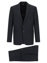 ZEGNA Blue Wool Two-Piece Suit