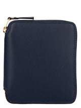 Comme Des Garçons Blue Calfskin Wallet