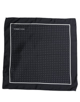 Dolce & Gabbana Blue Silk Polka Dot Handkerchief Pocket Scarf