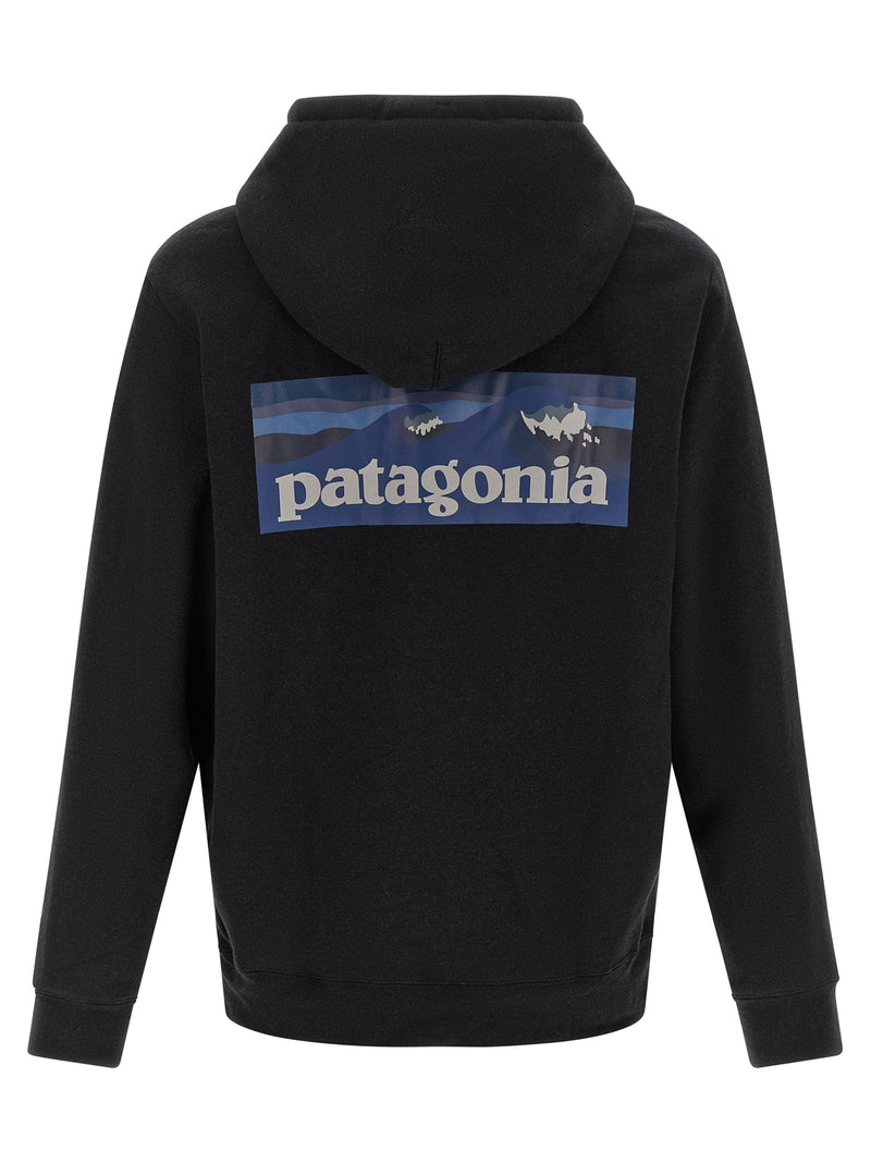 PATAGONIA Uphill Hoodie - Black Polyester Sweatshirt