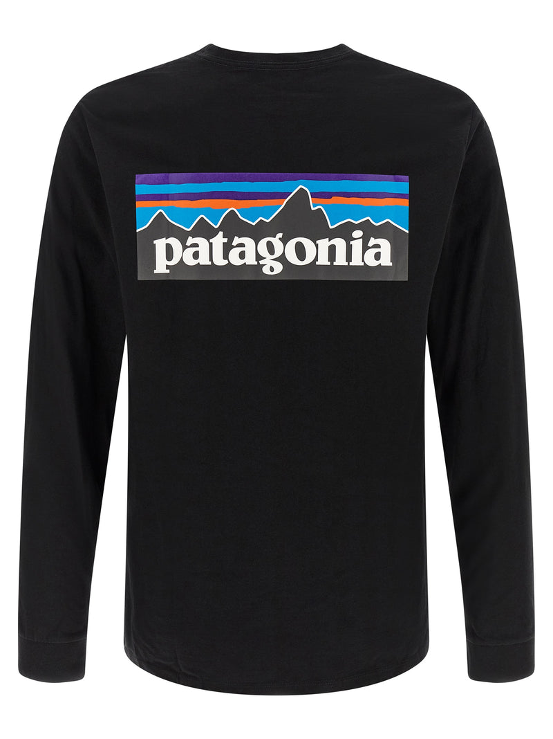 PATAGONIA Black Cotton T-Shirt - Eco-Conscious Comfort
