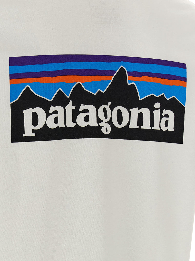 PATAGONIA White Cotton T-Shirt - Responsibili Model