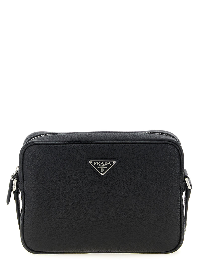 Prada Black Calfskin Crossbody Bag