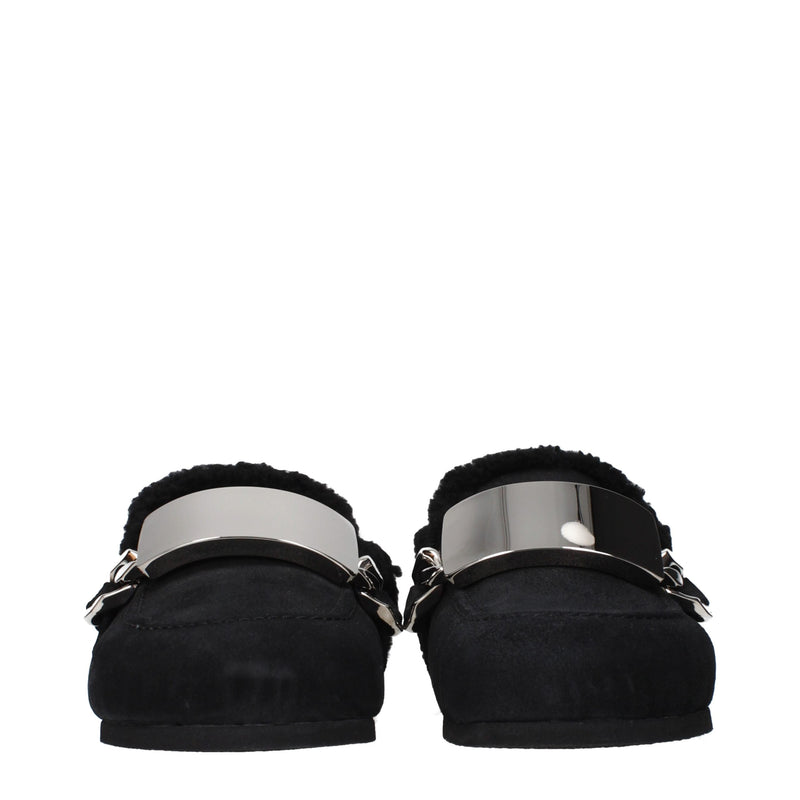 J.W.Anderson Black Leather Slippers for Men