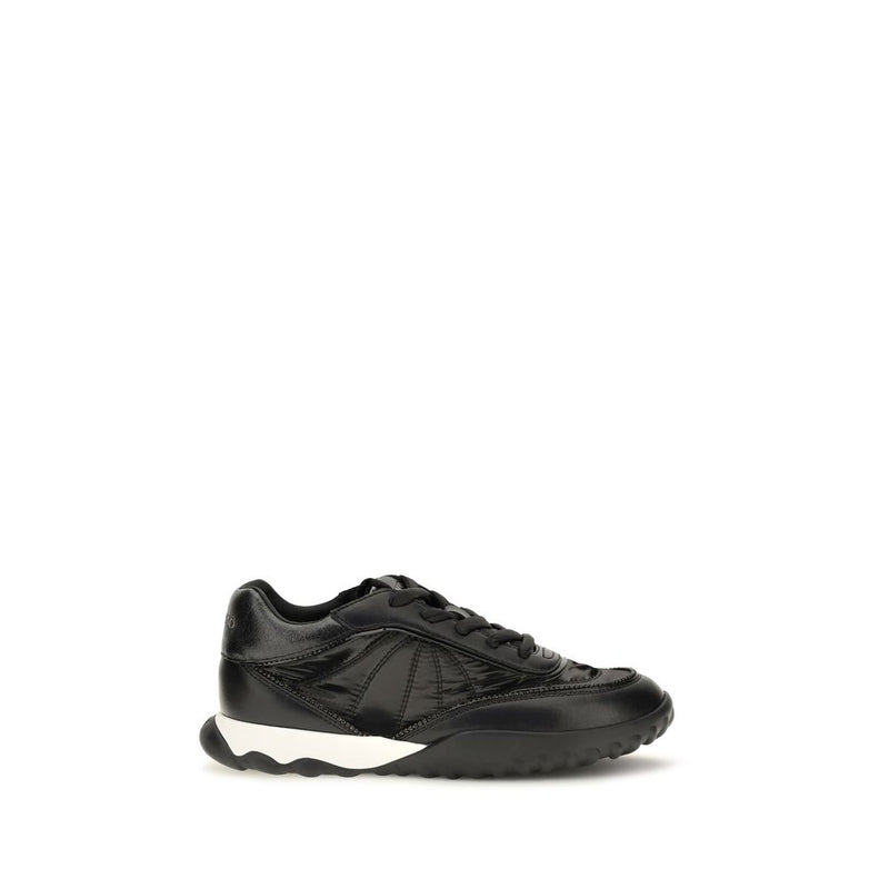 PINKO Gea Black Fabric Low Top Sneakers for Women