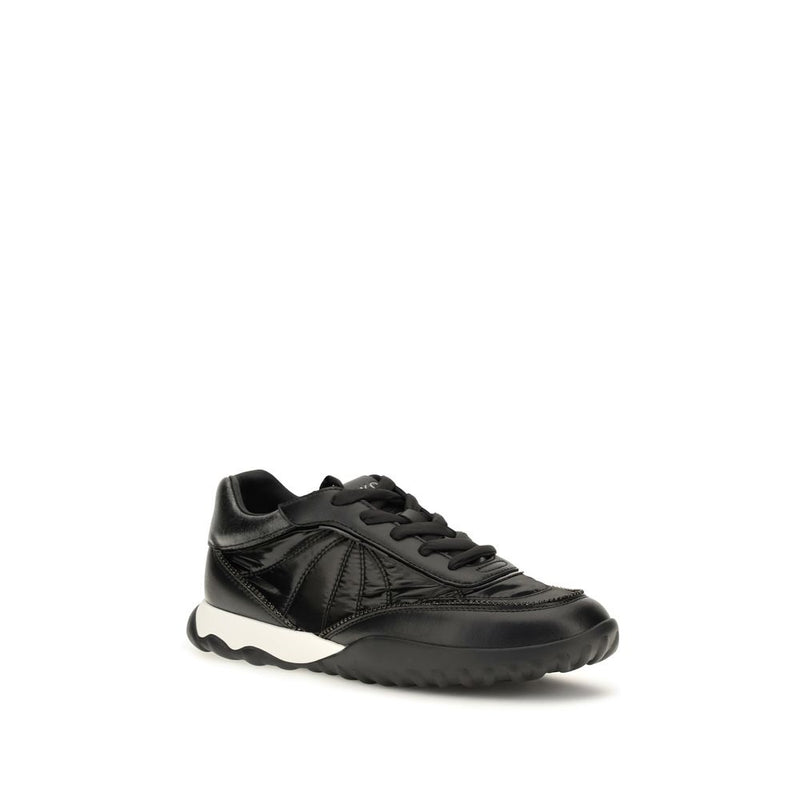PINKO Gea Black Fabric Low Top Sneakers for Women
